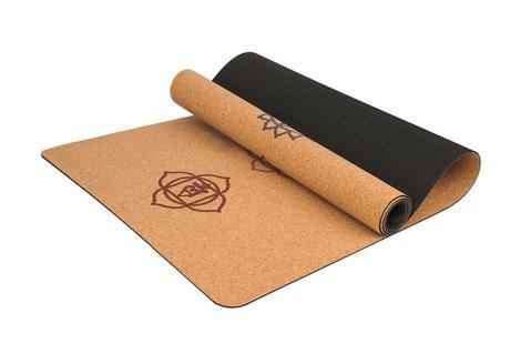 Yoga Matte aus Kork, 7 Chakra