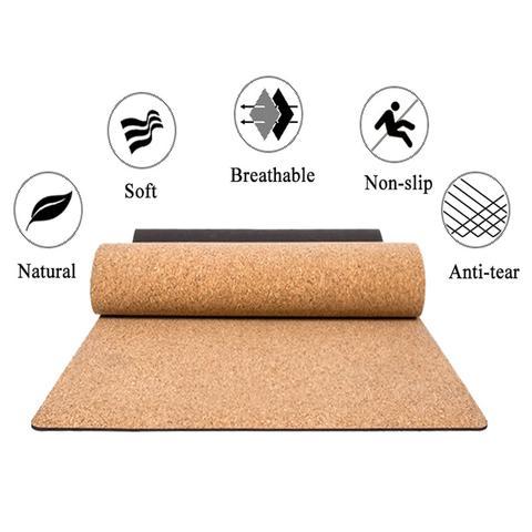 Yoga Matte aus Kork, 7 Chakra